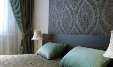 Пошив штор на тесьме в спальне в стиле "Неоклассика"