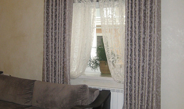 Пошив штор на люверсах в гостиной в стиле "Неоклассика"