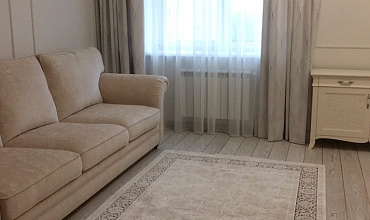 Пошив штор на тесьме в спальне в стиле "Скандинавский"