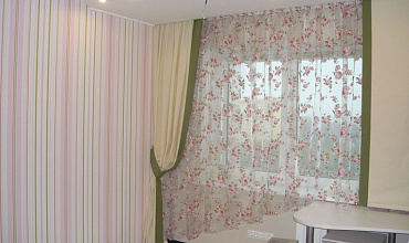 Пошив штор на тесьме в детской в стиле "Прованс"