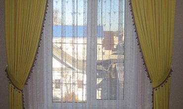 Пошив штор на тесьме в гостиной в стиле "Современный"