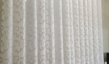 Пошив штор на люверсах в столовой в стиле "Прованс"