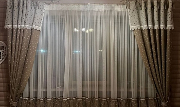 Пошив штор на тесьме в детской в стиле "Кантри"