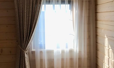 Пошив штор на тесьме в спальню в стиле "Кантри"