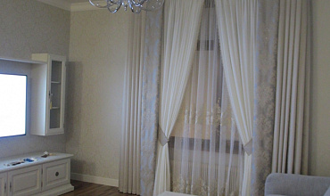 Пошив штор на тесьме в гостиной в стиле "Классика"