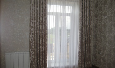 Пошив штор на люверсах в спальне в стиле "Скандинавский"