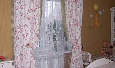 Пошив штор с ламбрекеном в детской в стиле "Прованс"