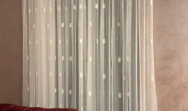 Пошив штор на тесьме в гостиной в стиле "Неоклассика"